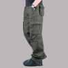 Autumn and Winter Thick Casual Pants Men's Plus Size Overalls Cotton Casual Pants Men