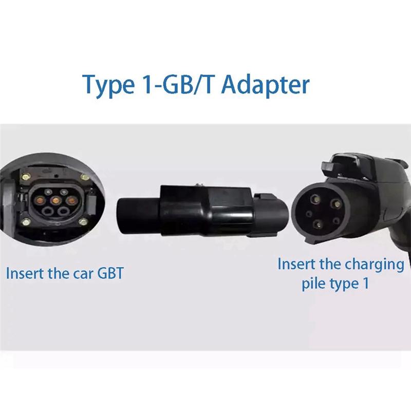 Type 1 To GBT Adapter High Quality 32A 1P/ This Adapter Use To Charge GBT Electric Car Charger On J1772 Type 1 EV Chargers-A99D