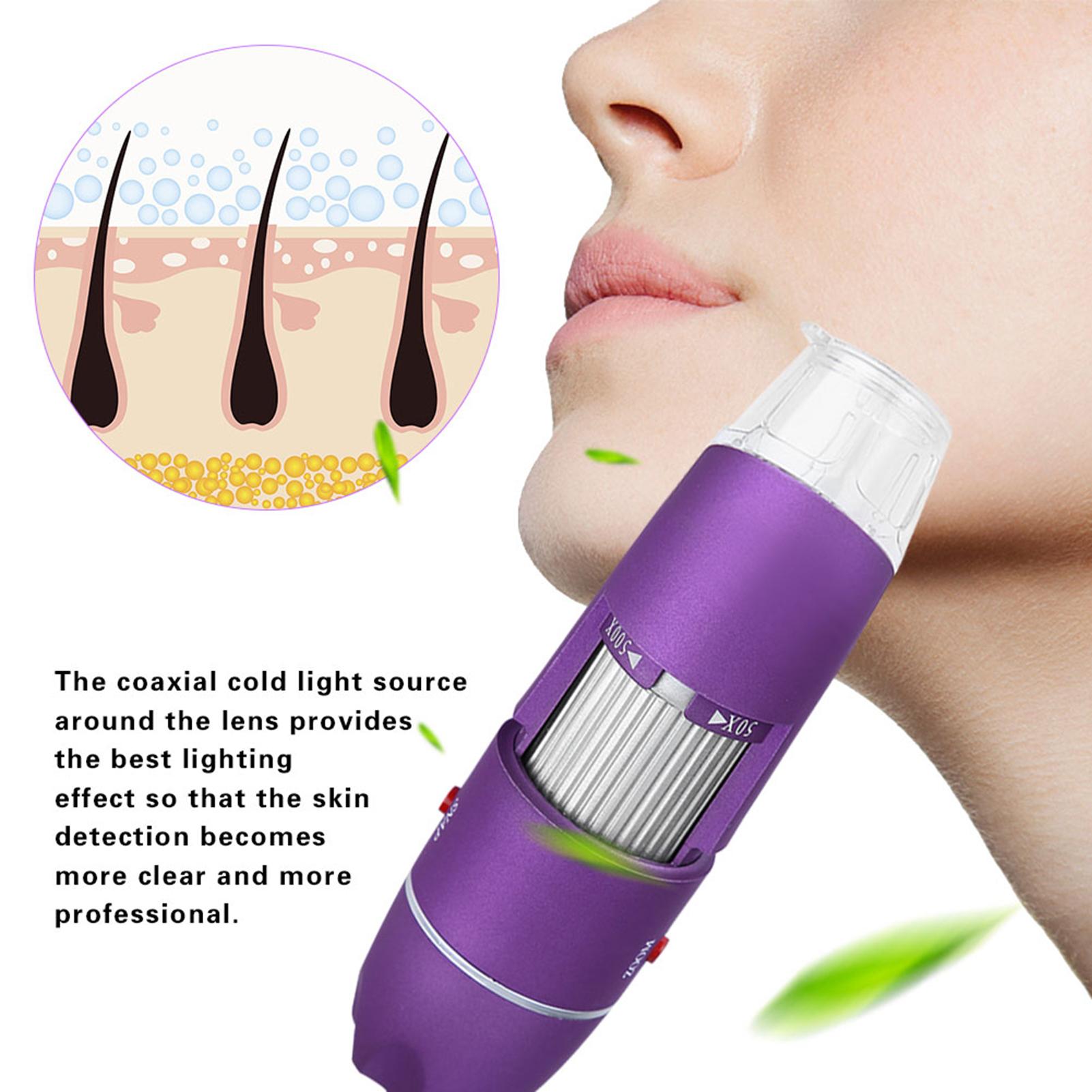 

Digital Microscope USB Endoscope Beauty Skin Tester Hair Follicle Scalp Detector 50X‑500X