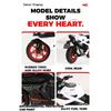 1/12 CFMOTO 450SR RACE REPLICA Alloy Die Cast Motorcycle Model Vehicle Collection Sound & Light Off Road Autocycle Toys Car Boy