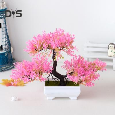 Blühender Blumenstrauß, künstliche Blume, Kiefernpflanze, Foto-Requisite, Hochzeit, Zuhause, Bonsai-Dekoration