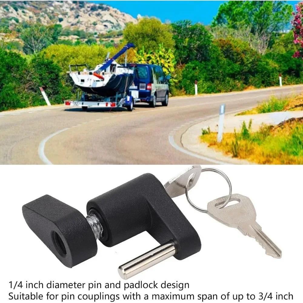 Heavy-Duty Off-Road Coupler Lock - Erosion-Resistant Anti-Theft Padlock for RV/Truck/Trailer Tongue Security