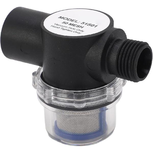 1/2 In. Water Pump Strainer 14, Effective Filtration, Easy To Install, Female Threaded Inline Filter, Plastic Construction for Oil System
