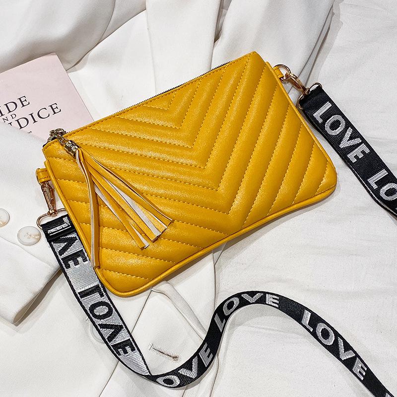 Bag women's pattern new fashion embroidery thread messenger bag women's trend webbing fringed shoulder bag