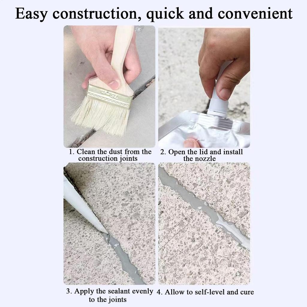 200g Roof Repair Sealant Waterproof Floor Caulking Glue For Concrete Joint Adhesive Filling Sealant Crack Filler Repair Caulk