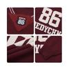 Oversized V-Neck Numeric Knit Sweater Men Women Casual Streetwear Loose Fit Pullover 2026