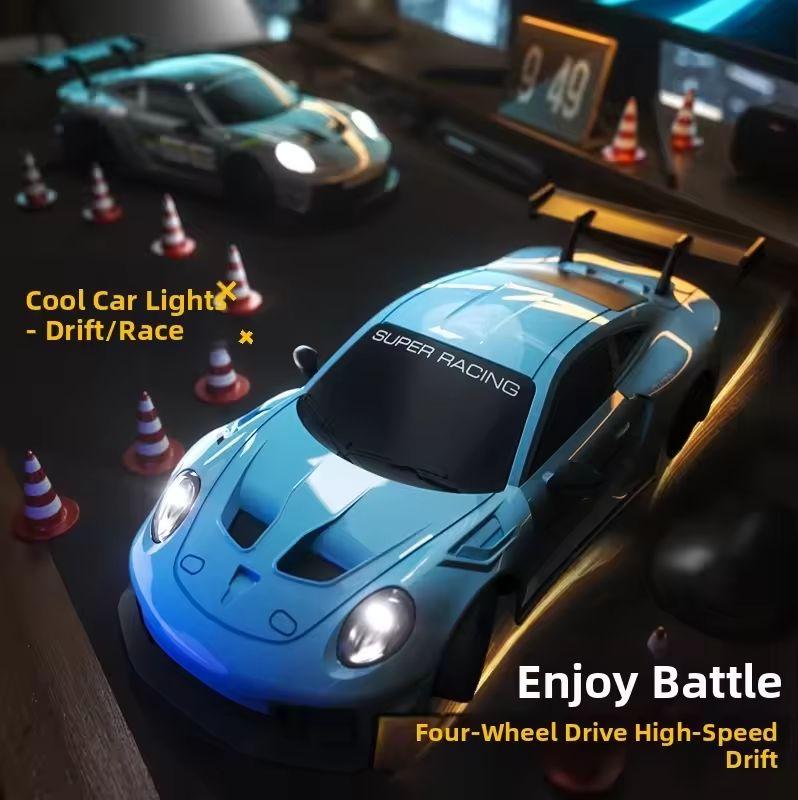 1/24 RC Car 2.4G High Speed Drift 4WD Remote Control Car With Led Light Radio Controlled Racing Model Boy Toy Best Kids Gift