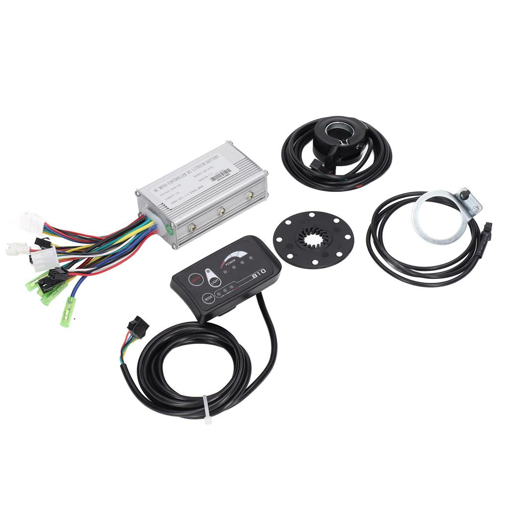 Electric Bike Conversion Kit 15A Electric Bike Speed Controller Kit with S810 Panel for 250W Motor
