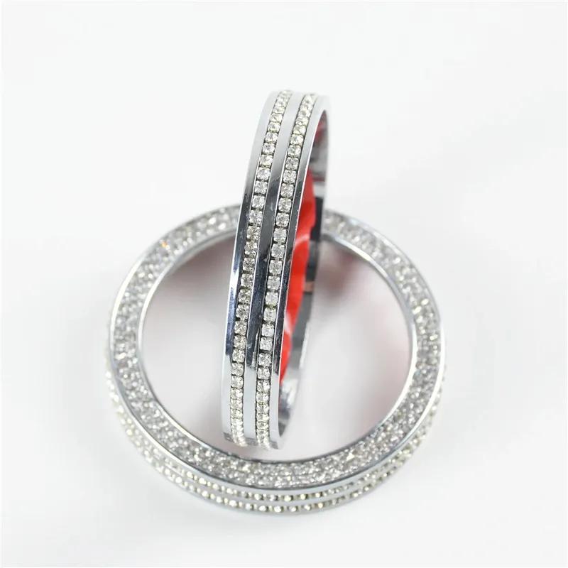 Car Stickers Console AC Air Condition Control Knob Circles Frame Trim For Mercedes Benz C Class W204 GLE GLK ML GL M GLS SL SLK