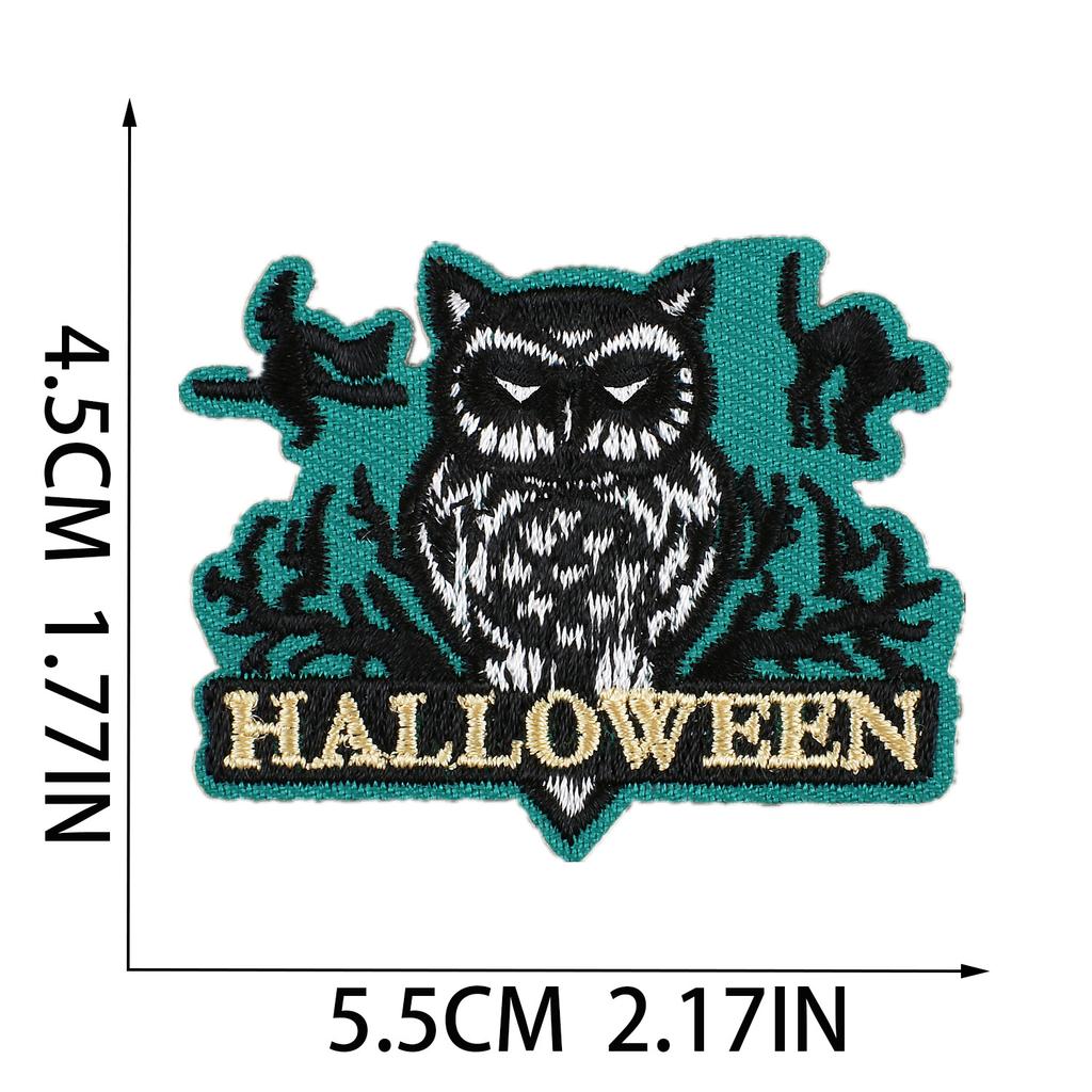 Horror Tree Demon Embroidery Cloth Sticker Mummy Patch Sticker Computer Embroidery Chapter Ghost Embroidery Sticker Cartoon Haunted House Patch