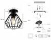 LOFT CEILING LAMP DIAMOND EDISON RETRO LED