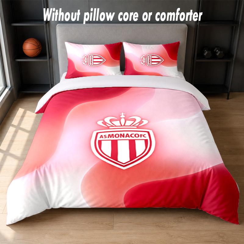 Monaco FC Design Bed Bedding Set 1 Duvet Cover + 2 Pillowcases Soft Breathable Household Bed Linens
