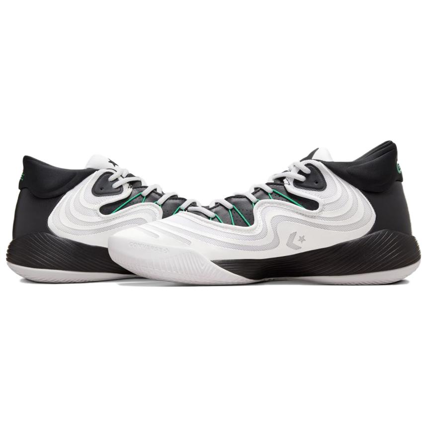 Converse All Star BB Shift CX White Black Apex Green Unisex Sneakers A08648C