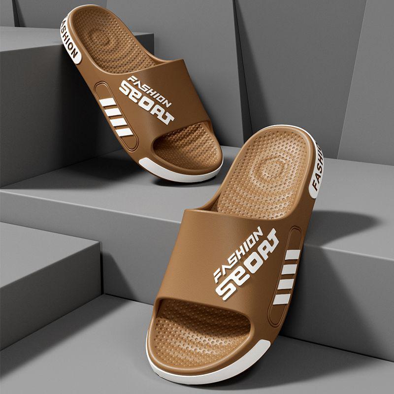 

Замовте стильні чоловічі та жіночі домашні вуличні нековзкі тапочки на більший розмір для дому та влітку 42-43 кавовий