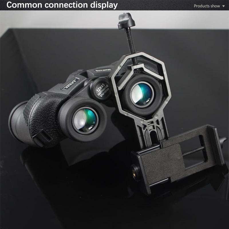 Adaptador para Teléfono Móvil con Soporte de Pinza de Resorte Accesorios para Microscopio Monocular Adaptar Telescopio Soporte de Accesorio Clip para Teléfono Móvil