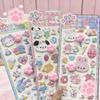 Kkek New Design Set of 4 Plump 3D Paw Squishy Butt 3D Cat Paw Animal Character Soft Fluffy and Foam Paw Reward Craft Cell Phone Smartphone Diaries