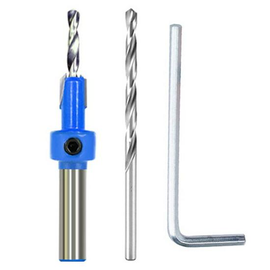 Yi Nian Woodworking Edge Banding Hole Puncher and Angled Metal Countersink Drill Bit Pliers
