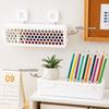 Dustproof Plastic Desktop Organizer With Lid Household Stationery Storage Box Rectangular/Square Drain Tableware Case
