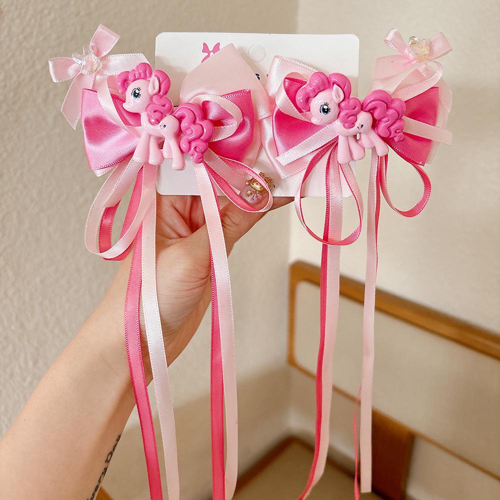 

My Little Pony Princess Hair Clips - Kids Summer Ribbon Bow Accessories