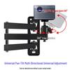 Universal Bedside Wall Mount Projector Bracket for F3 Magic Screen M1 with Pan-Tilt Head and Retractable Folding Feature