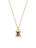Flit Sand Dune Stone Necklace (Onyx) - Gold