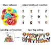 1 Set Anime One Piece Luffy Alloons Banner Party Decorations Suit Cartoon Kids Children Birthday Party Supplies Gift