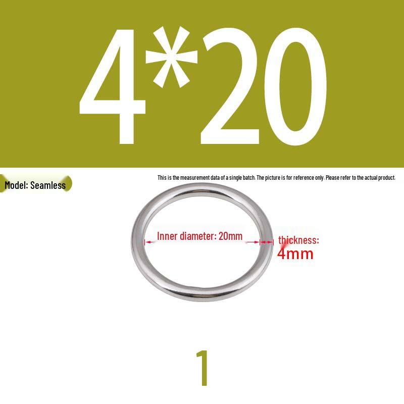 304 Stainless Steel Seamless O-Ring for Lifting and Hammock Yoga Connection