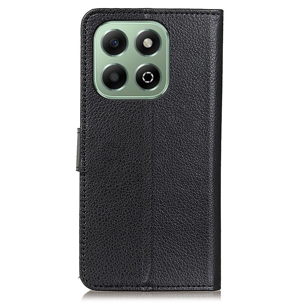 Für Honor X6b 4G Brieftasche Hülle PU Leder Handyhülle Litschi Textur