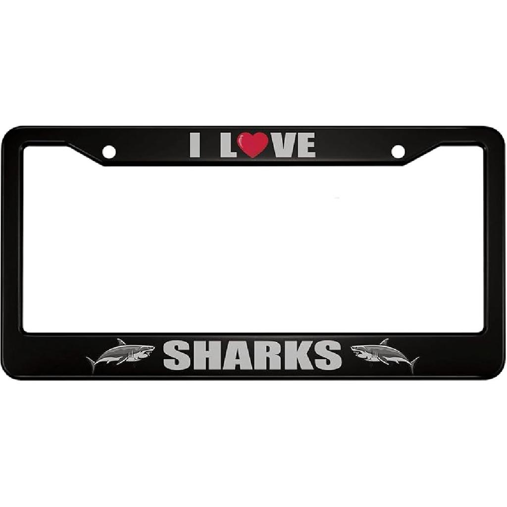 oFloral You Can't Buy Love But You Can Rescue It Aluminum Alloy License Plate Frame Cat Dog Paw Prints Fish Bone Grey Black Applicable To US Standard