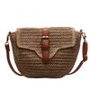 Retro texture literary street shooting seaside vacation small fresh and sweet woven shoulder messenger bag