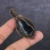 Blue Triplet Opal Gemstone Handmade Copper Wire Wrap Jewelry Pendant 2.56" C0u21