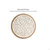 Carved Wall Medallion Openwork Panel with Scrollwork Wooden Decorative Plaque for Living Room,