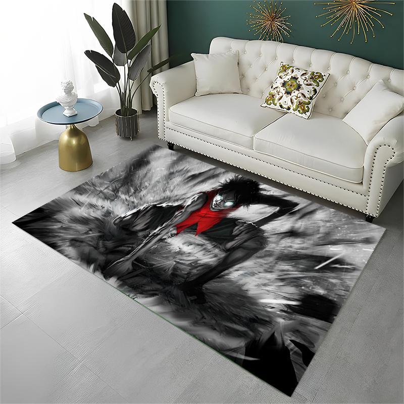 Anime Zoro One P-Piece Cartoon Carpet Rug for Playroom Bedroom Living Room Sofa Home Decor,kid Area Rug Non-slip Floor Mat