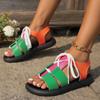 Platform szandálok Nyári cipők nőknek Luxus designer szandálok Római fűzős szabadtéri női platform cipők Szandálok Női cipők