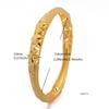 Dubai Gold Color Bangles for Women Men Fashion Flower Jewelry Wedding Party Luxury Quality Bridal Bracelets Gift