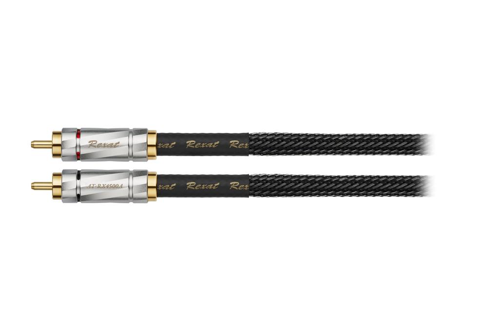 Rexat Quattro Hybrid Line Mica Filler Vibration Damping Heat Resistant Up To Hollow Hot Double Gold Plated XLPE Shield Flexible Audio-Technica
