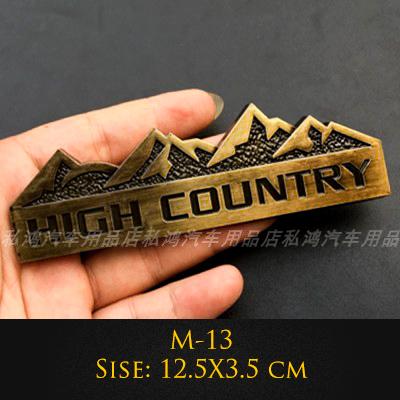 Emblema Metálico 3D 4X4 Trail Rated Insignia High Country Pegatinas de Logo Para Jeep Wrangler Patriot Estilo de Coche Pegatinas de Coche Accesorios tr1