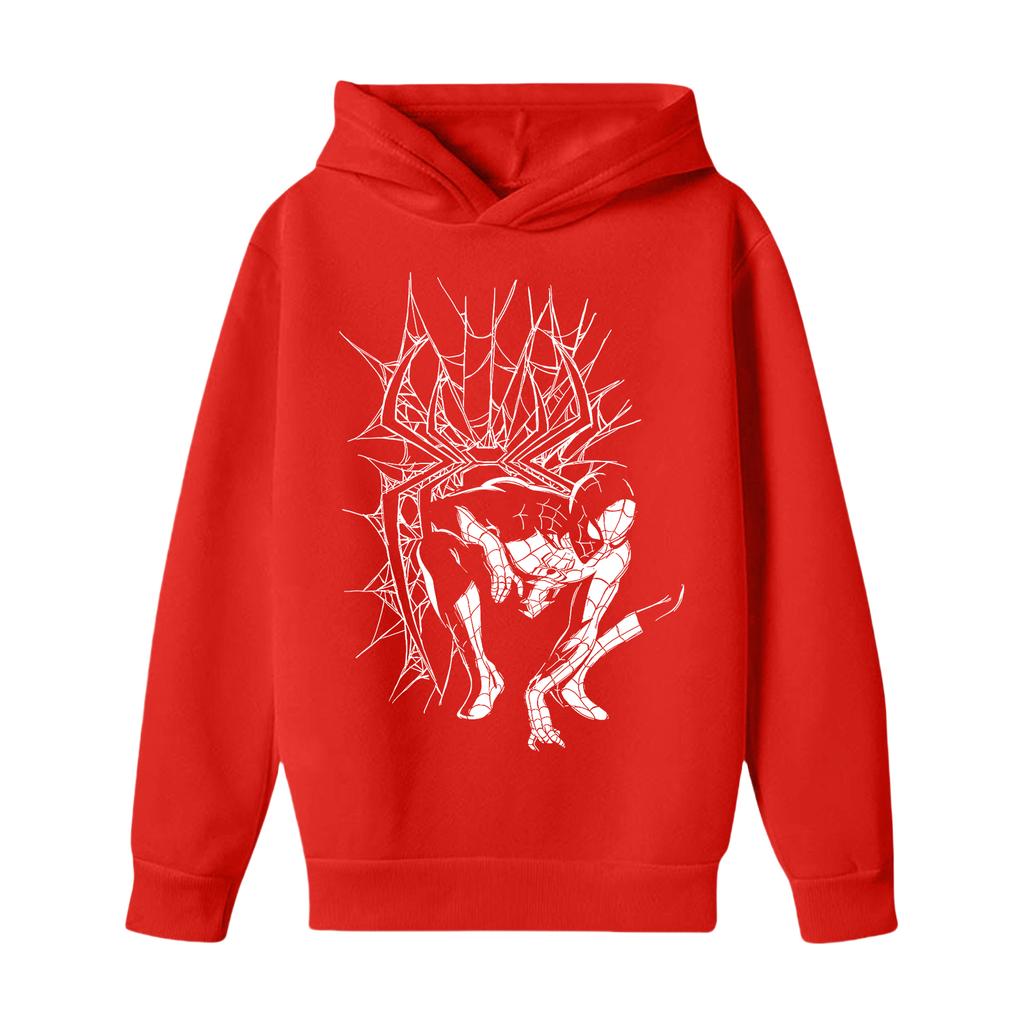 Kids Long Sleeve Letter Print Hoodie, Loose Fit Pullover Sweatshirt for Boys and Girls