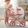 Doll Stroller - KINDERPLAY - KP0263A - Pink - Zipped Bag - Lower Basket