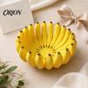 Decorative Storage Tray 3D Printed Banana-Shaped Tray, Banana Fruit Bowl Holder, Modern for Kitchen Countertop Decor Kitchen, Dining Table & Entryway,