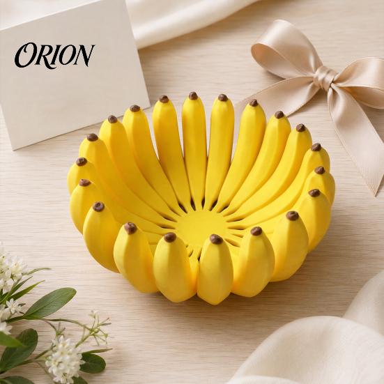 Decorative Storage Tray 3D Printed Banana-Shaped Tray, Banana Fruit Bowl Holder, Modern for Kitchen Countertop Decor Kitchen, Dining Table & Entryway,