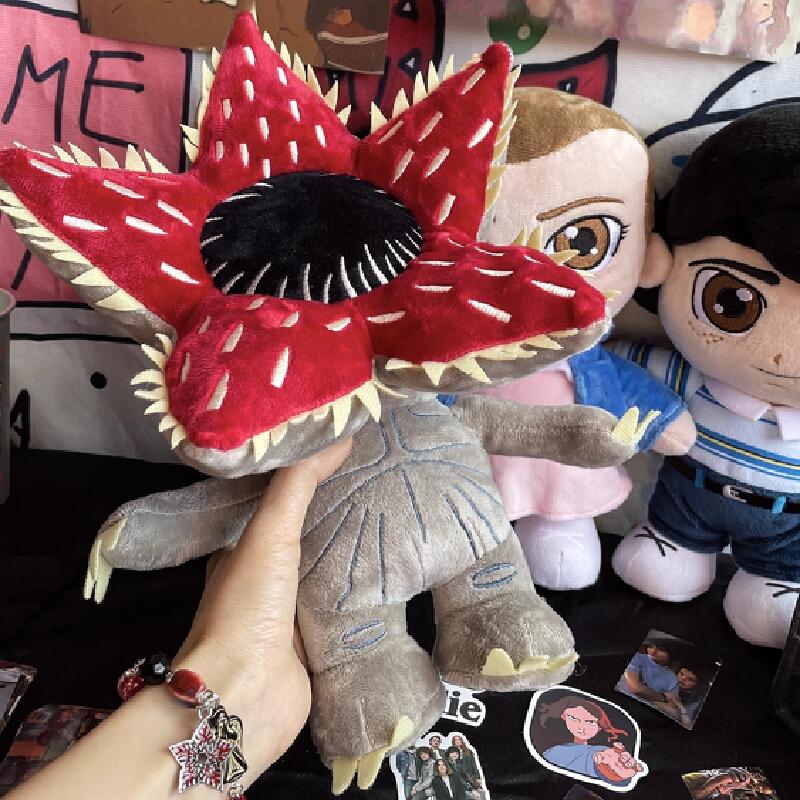Cartoon Anime Plush Dolls Eleven Mike Demogorgon Stuffed Toy Man-Eating Flower Gift For Friends And Anime Lovers Halloween Decor