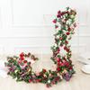 Stunning 2.5m Artificial Flowers Spring Small Peony Ivy Leaf Vine For Elegant Home Decor