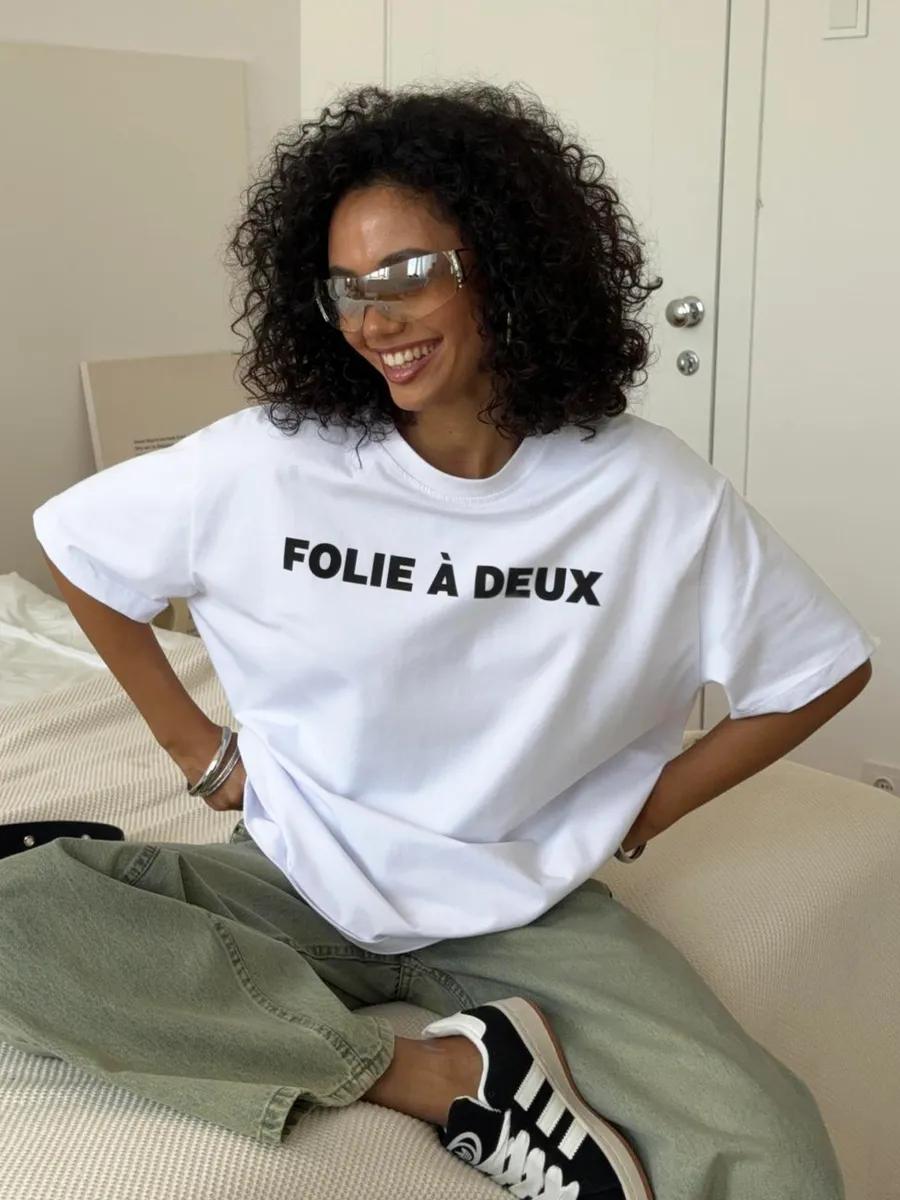Oversized plus size T-shirt with print XL