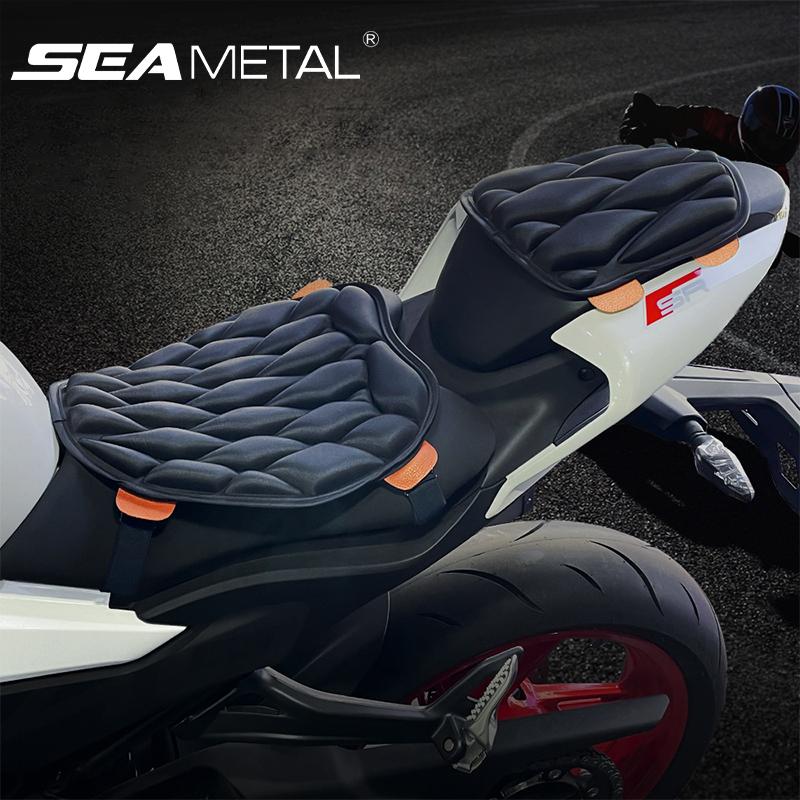 SEAMETAL Motocyklový sedák 3D Comfort Vzduchový potah sedáku Izolace proti teplu Prodyšná Vodotěsná EVA Tlumení nárazů