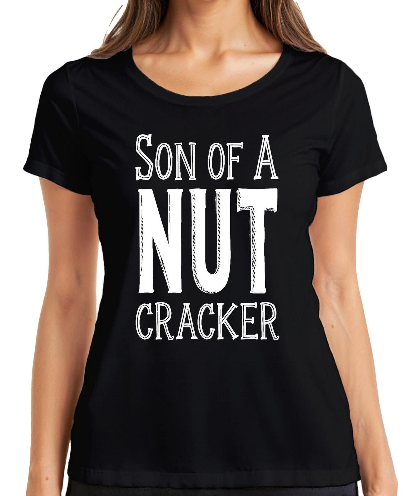 SON OF A NUT CRACKER Weihnachten Nussknacker lustig Geschenkidee Damen T-Shirt XL