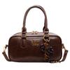 Hand carry baseball bag women's retro versatile shoulder bag autumn and winter niche high-end casual women's bag