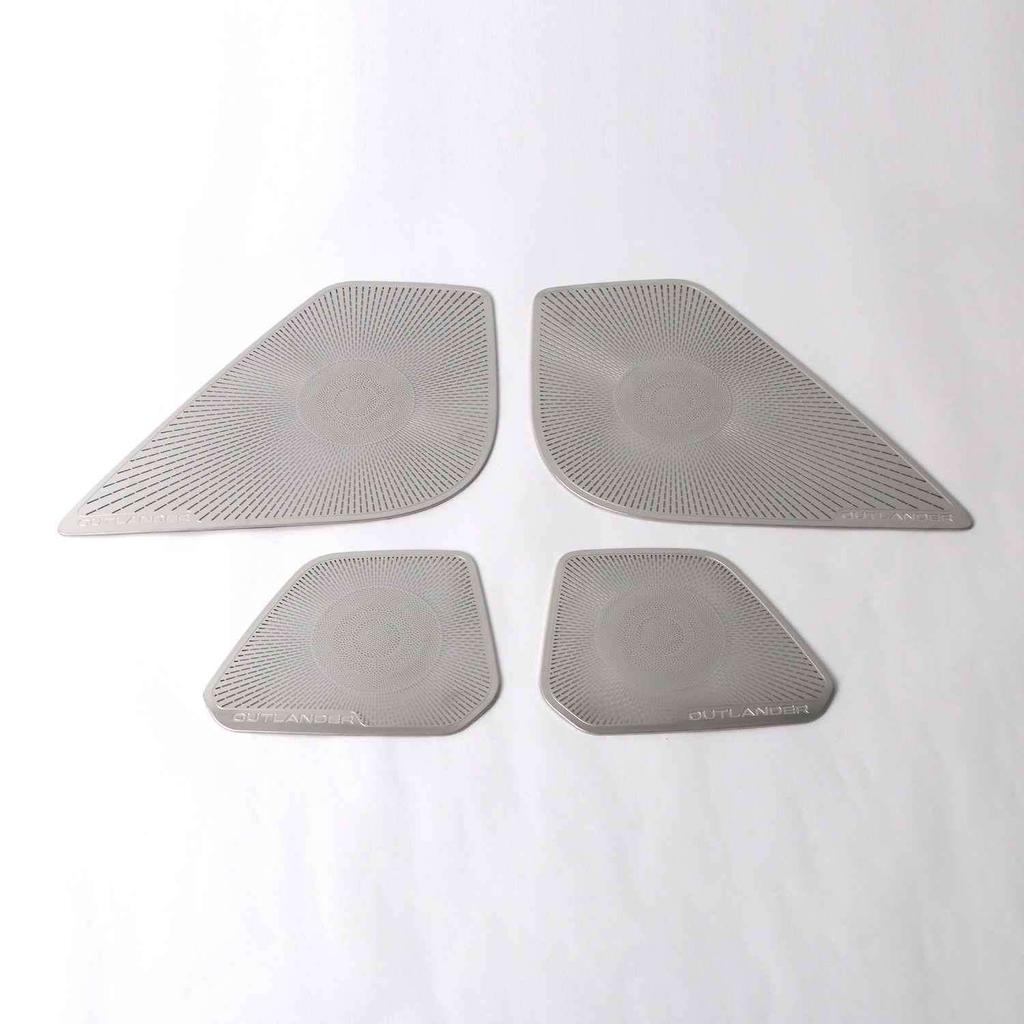 For Mitsubishi Outlander   2024 Interior Car Door Audio Speaker Cover Sticker Panel Loudspeaker Horn Trims Accessories