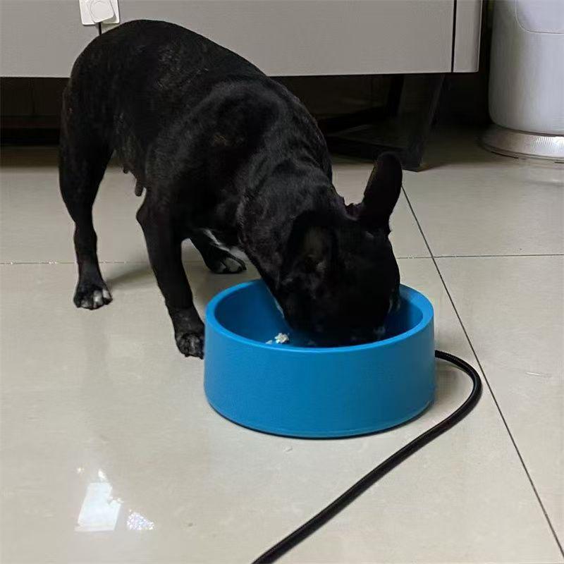 Pet Heated Water Bowl with Thermostat for Cats & Dogs - Winter Smart Insulated Plate