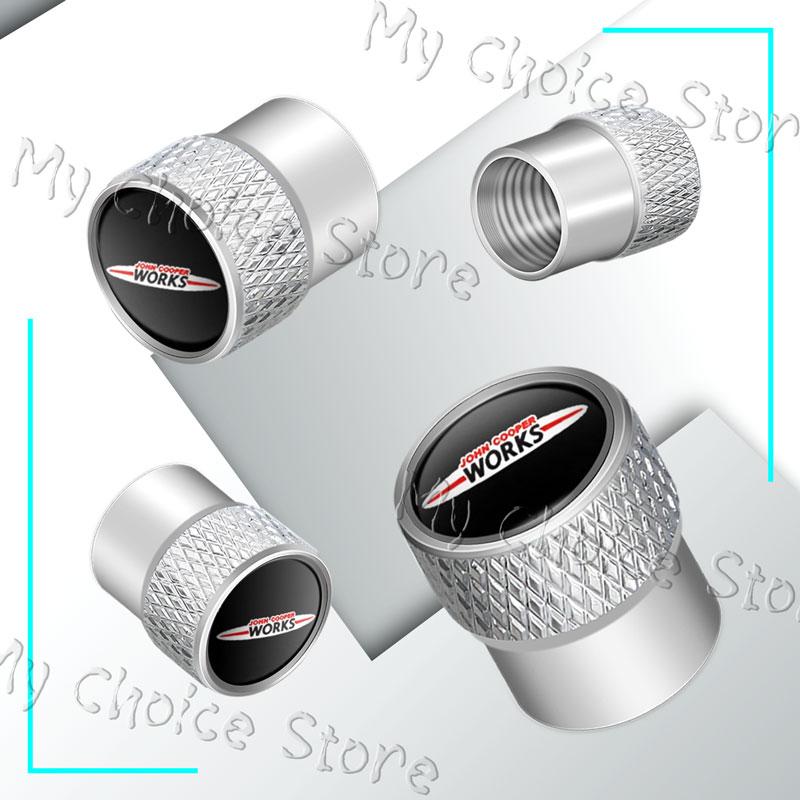 4Pcs/set Metal Alloy S Emblem Car Wheel Tire Valve Stem Caps For Mini Cooper S Logo John Cooper Works R55 R53 R52 F55 F54 F60 Rdxzk11